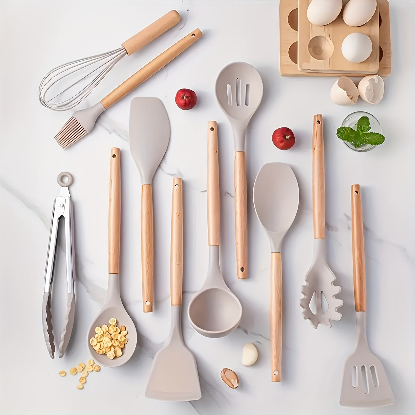 Canaya - Luxe Silikon Küchengeräte Set (12-teilig)