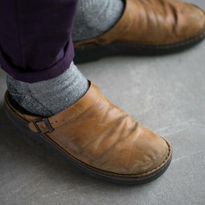 Orthopädische Lederpantoffeln für Herren | Komfort & Unterstützung für Jeden Tag