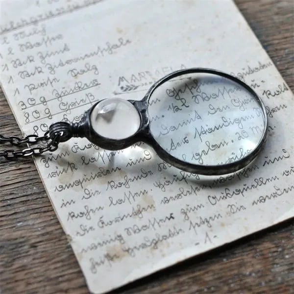 Kette mit Lupe Anhänger
