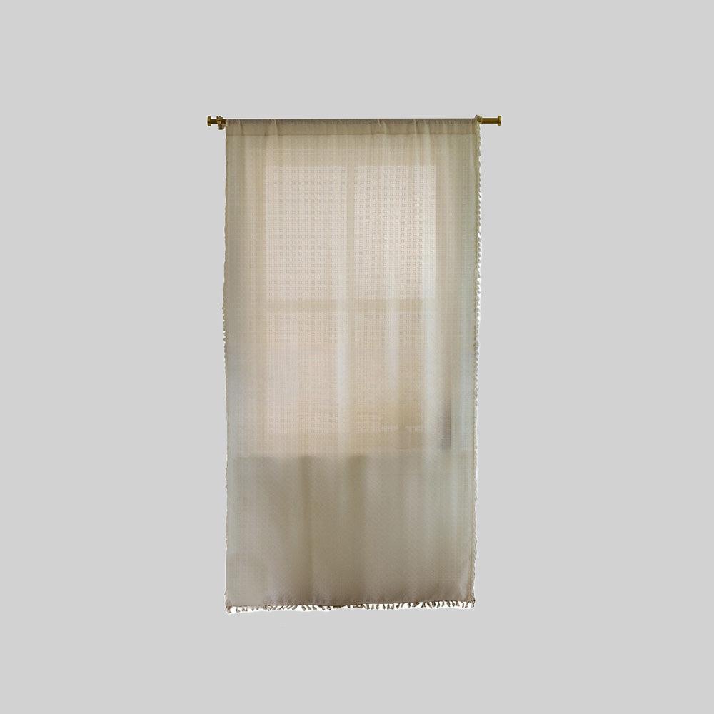 Jacquard-Vorhänge mit Fransen, Leicht und Elegant für Wohnzimmer