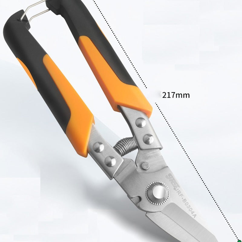 Schwere Edelstahl-Industriescheren – Präzises Schneiden von Metall, PVC, Blech, Ergonomischer Griff, Rostbeständig, Ideal für professionelle & DIY-Projekte