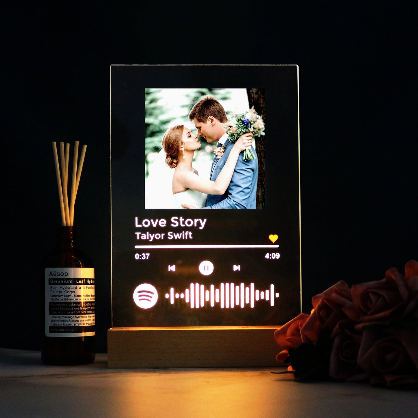 Personalisierte Spotify 3D-Lampe