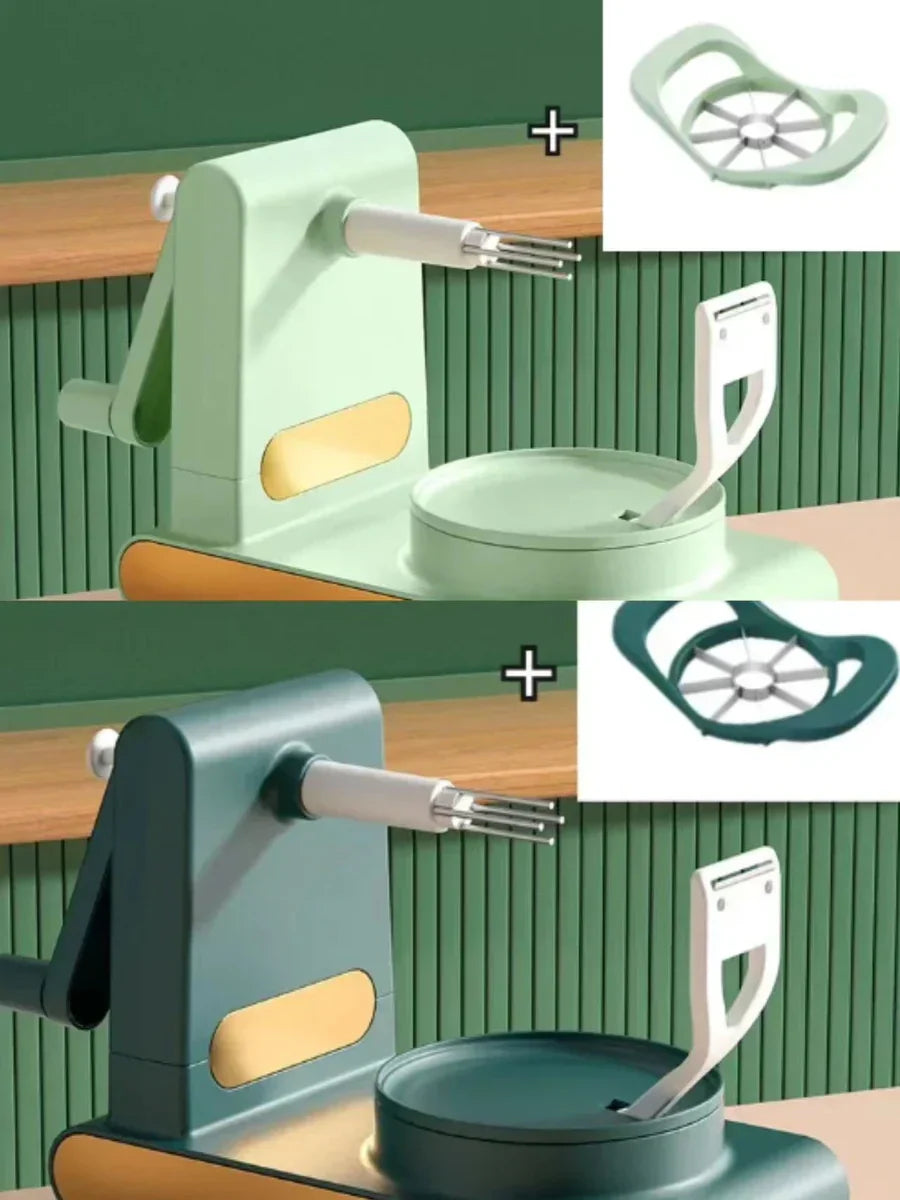 Sandsberg | Einfacher Gemüse- und Obstschäler mit Handkurbel – Für müheloses Schälen