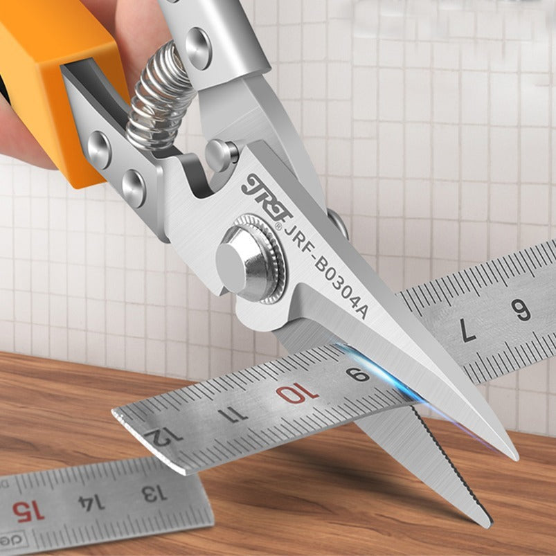 Schwere Edelstahl-Industriescheren – Präzises Schneiden von Metall, PVC, Blech, Ergonomischer Griff, Rostbeständig, Ideal für professionelle & DIY-Projekte