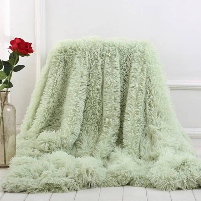 Plüsch Kunstfell Wurfdecke | Luxuriöse Flauschige Decke für Couch und Sofa