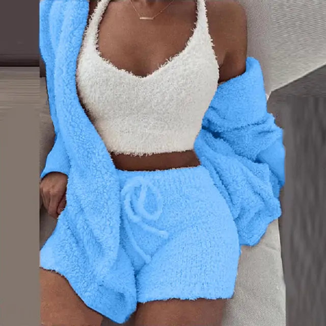 Flanellvelours-Pyjama-Set