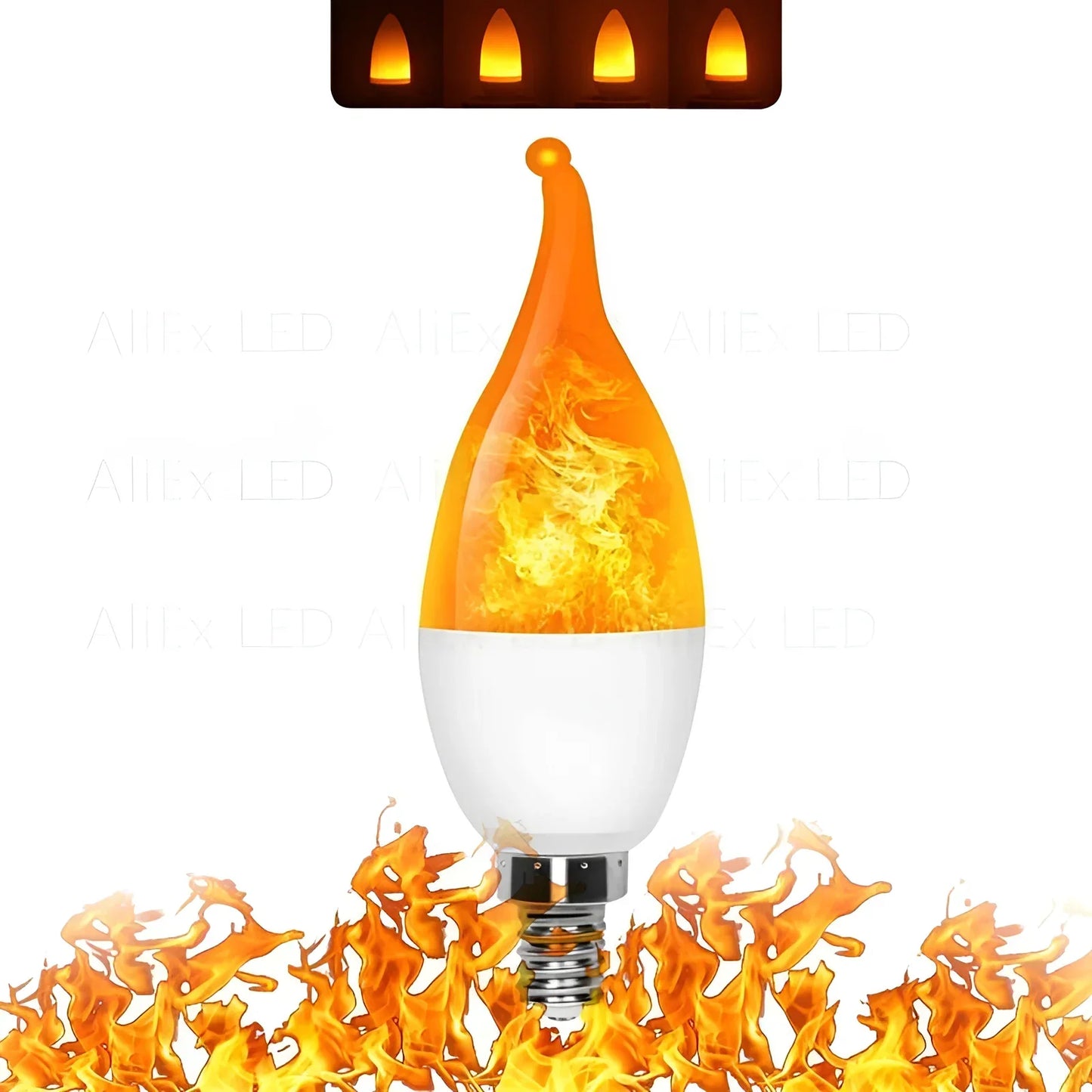 Sandsberg | Flame Effect Lampe - 9W Simulierte Flamme Birne