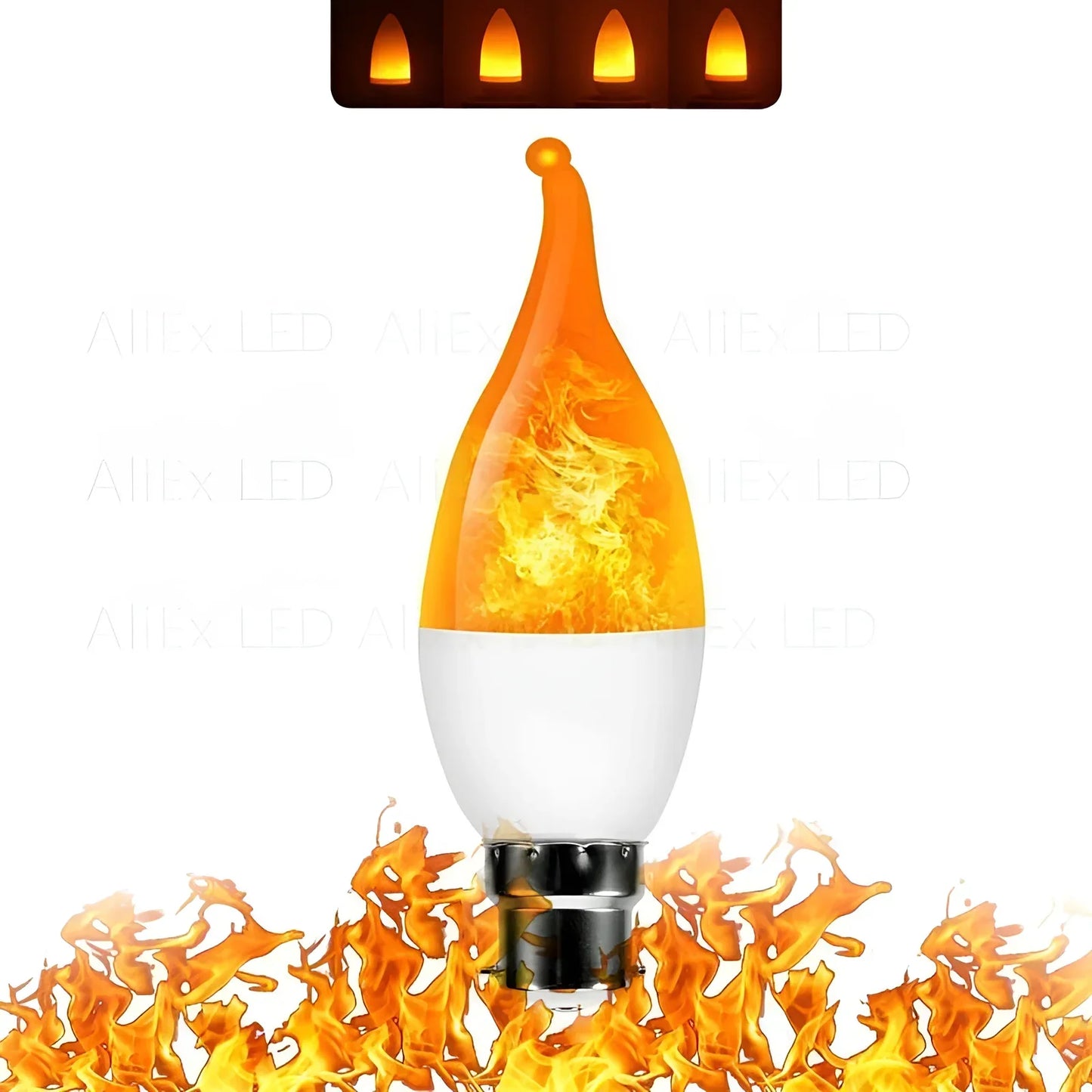 Sandsberg | Flame Effect Lampe - 9W Simulierte Flamme Birne