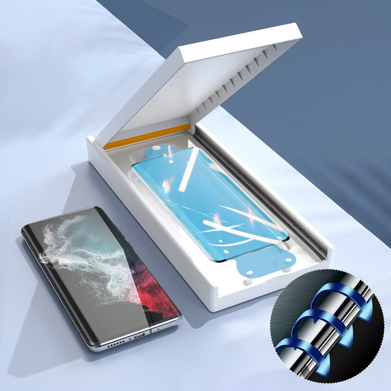 Premium Displayschutzfolie mit Installationsbox für Galaxy S23 Ultra