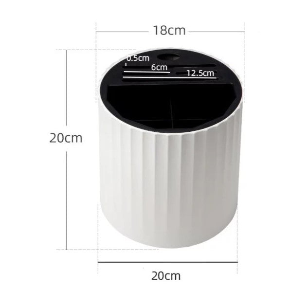 360° draaibare, multifunctionele grote bestek- en keukenmessenorganizer