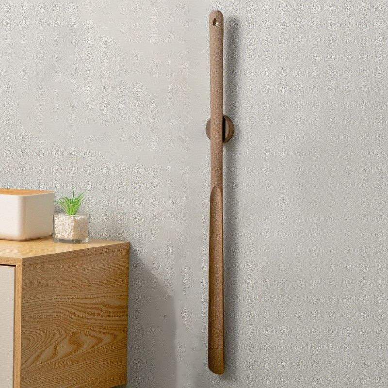 Holz langer Griff magnetischer Schuhlöffel