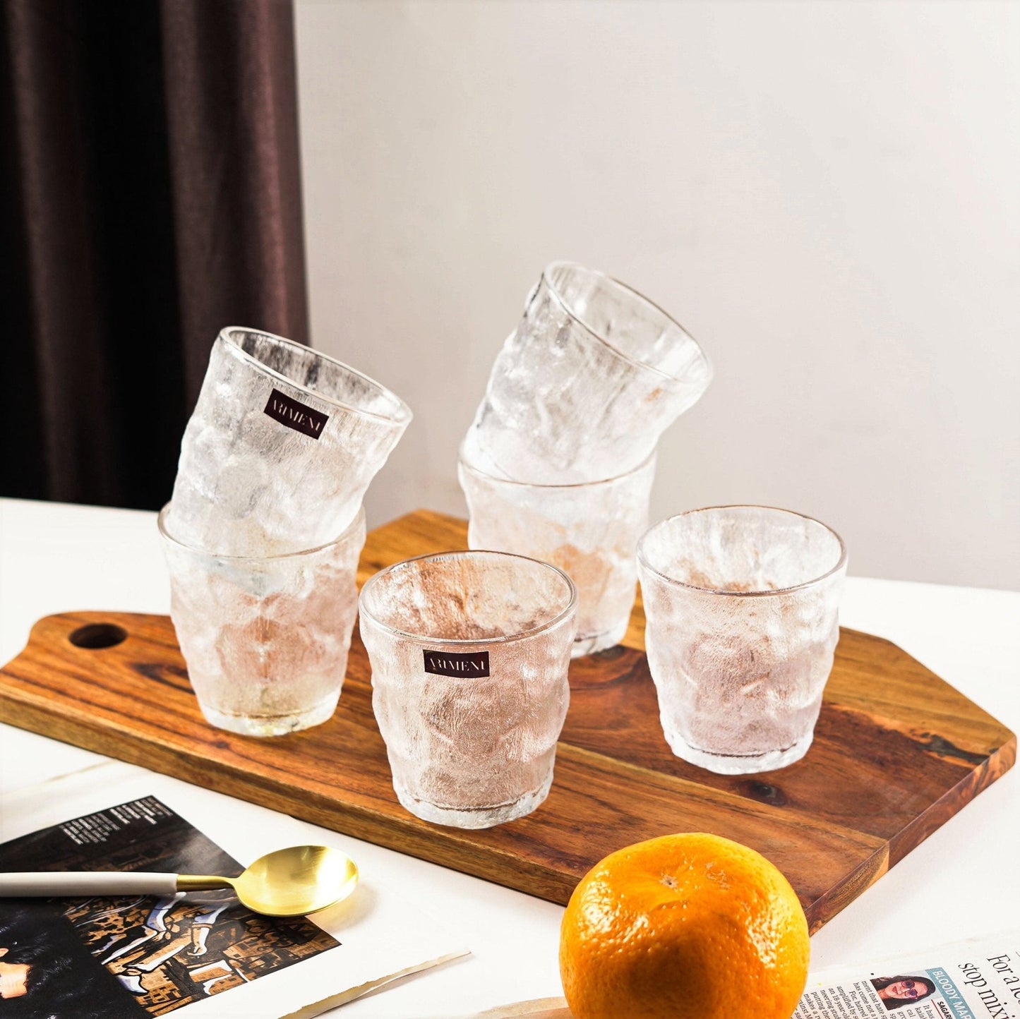 Gletscher-Muster Frosted Glass