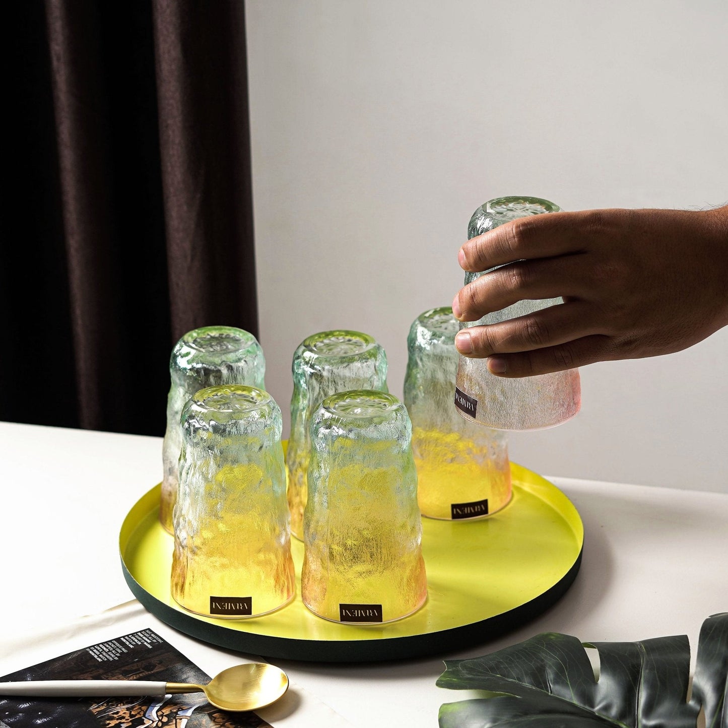 Gletscher-Muster Frosted Glass