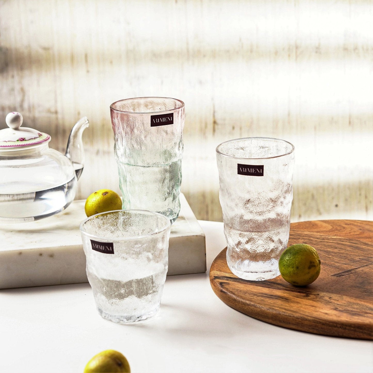Gletscher-Muster Frosted Glass