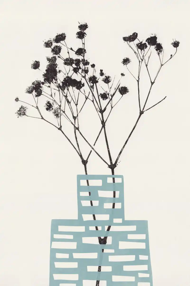 Sandsberg | Gypsophila in einer blauen Vase Wandkunst