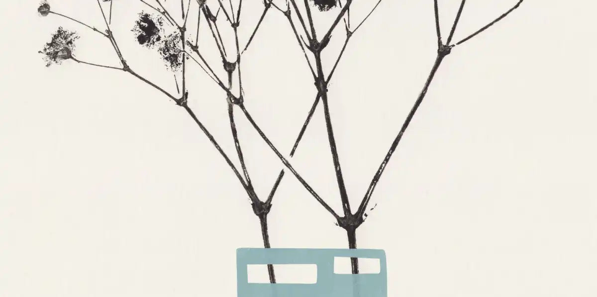 Sandsberg | Gypsophila in einer blauen Vase Wandkunst