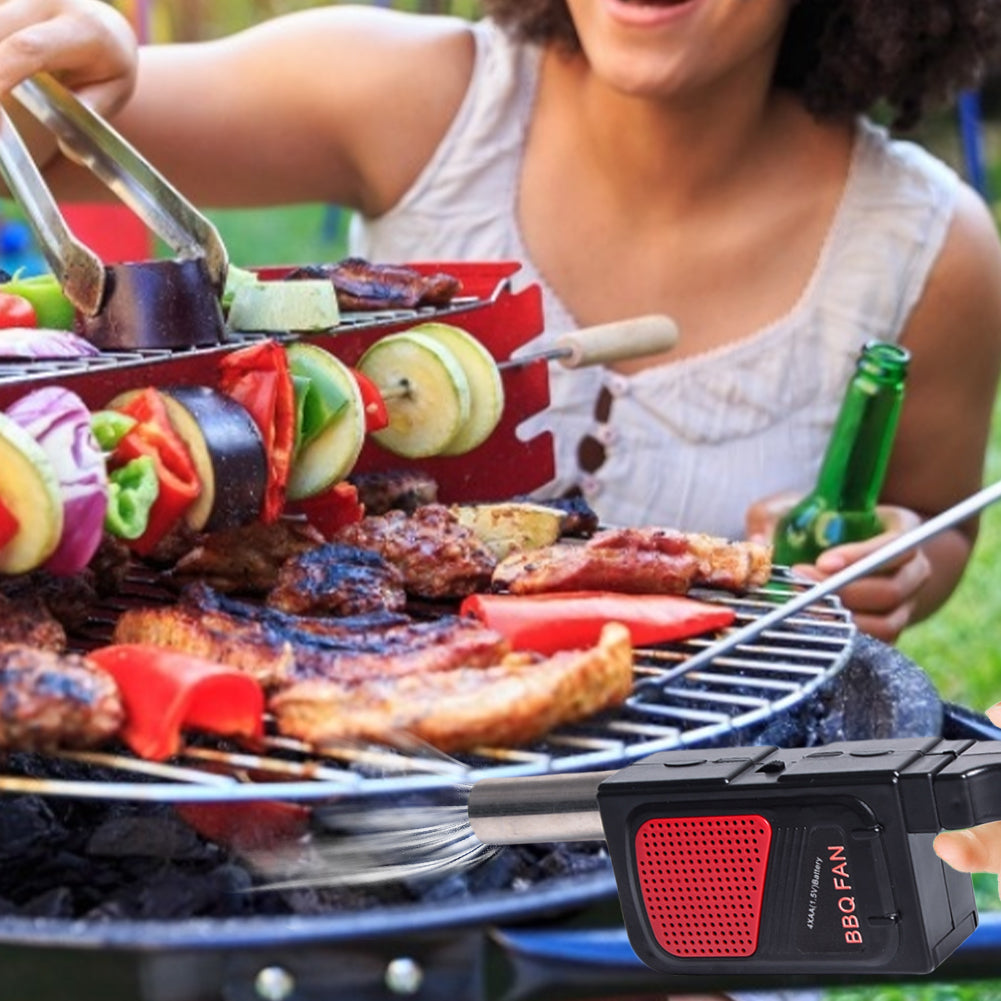 Sandsberg | Handheld Elektrizität BBQ Ventilator Tragbarer Kochventilator für Outdoor BBQ