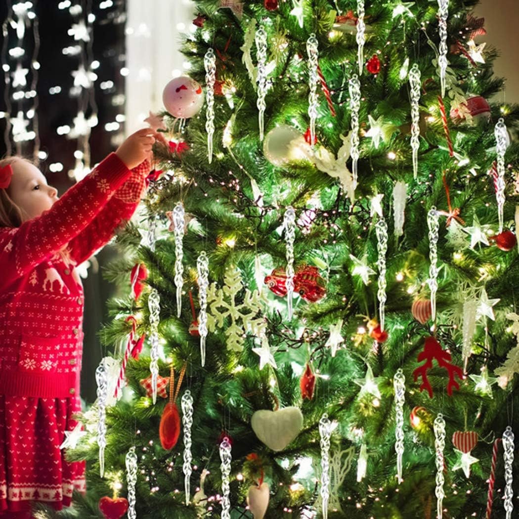 Sandsberg | Hängende Weihnachts-Eiszapfen-Ornamente - Weihnachtsbaum hängende Eiszapfen-Ornamente Bundle