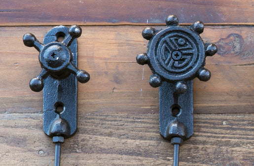 Gusseisen Wasserhahn Haken Set von 4