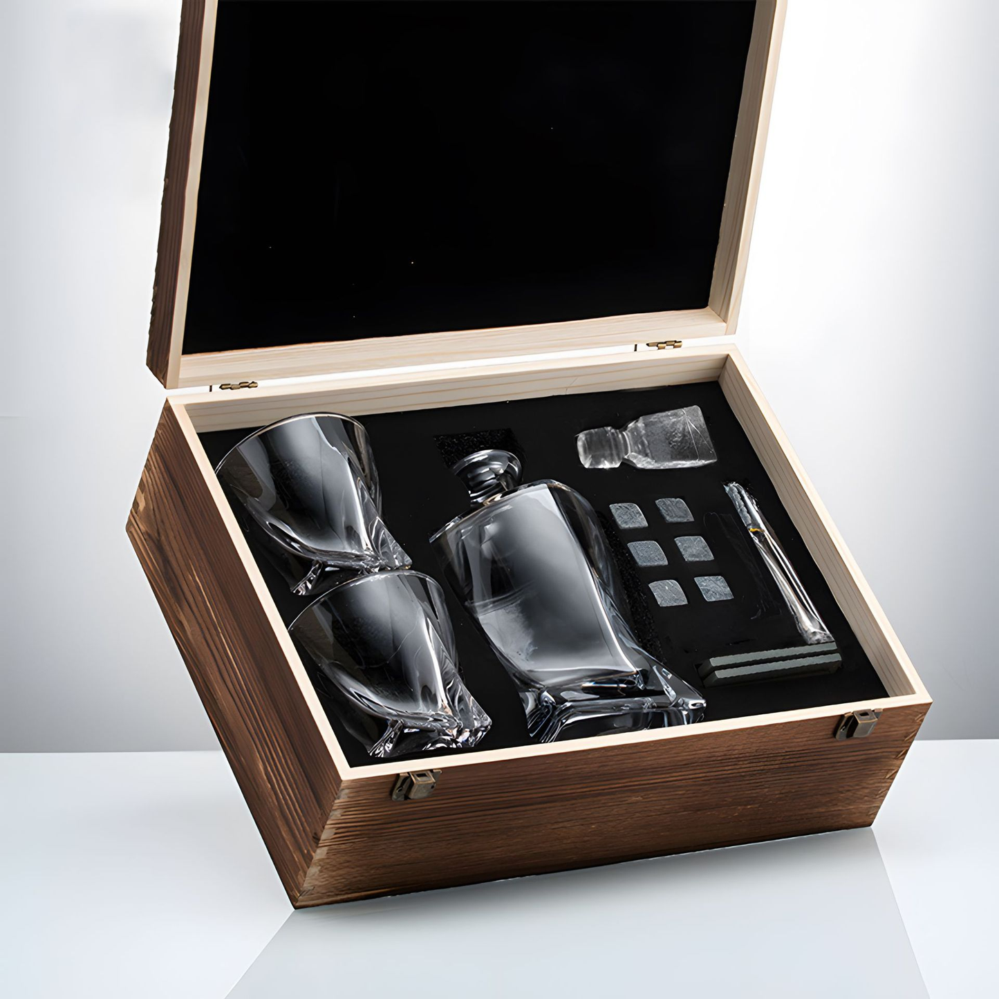 Luxe Kristall PrestigePour Karaffe - Luxuriöses Kristall Whisky Set