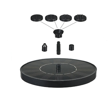 Sandsberg | Solarvogelbadbrunnen – Entspannendes Gartenwassermerkmal mit beruhigenden Klängen