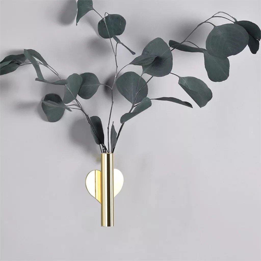 Sandsberg Wandvasen aus Metall | Modernes Design | Dekorative Wandhalterung für Blumen