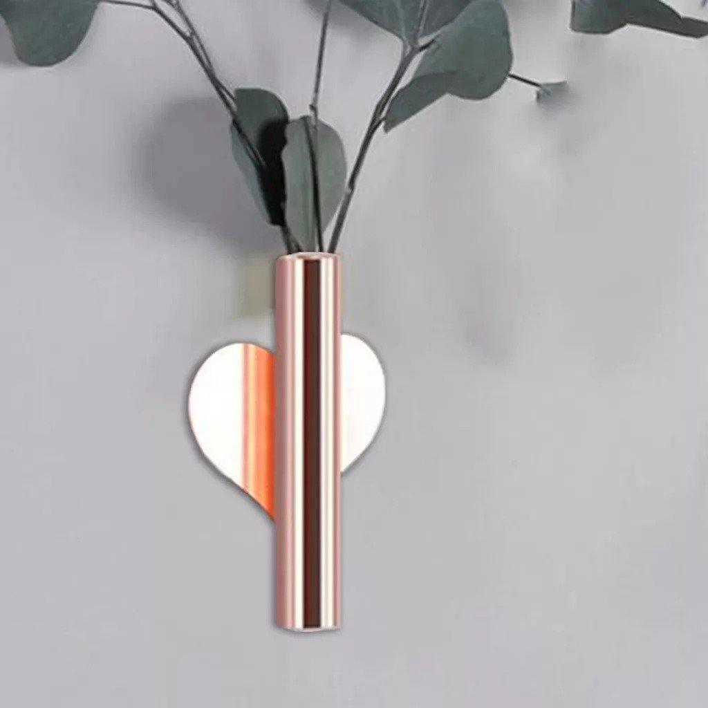 Sandsberg Wandvasen aus Metall | Modernes Design | Dekorative Wandhalterung für Blumen