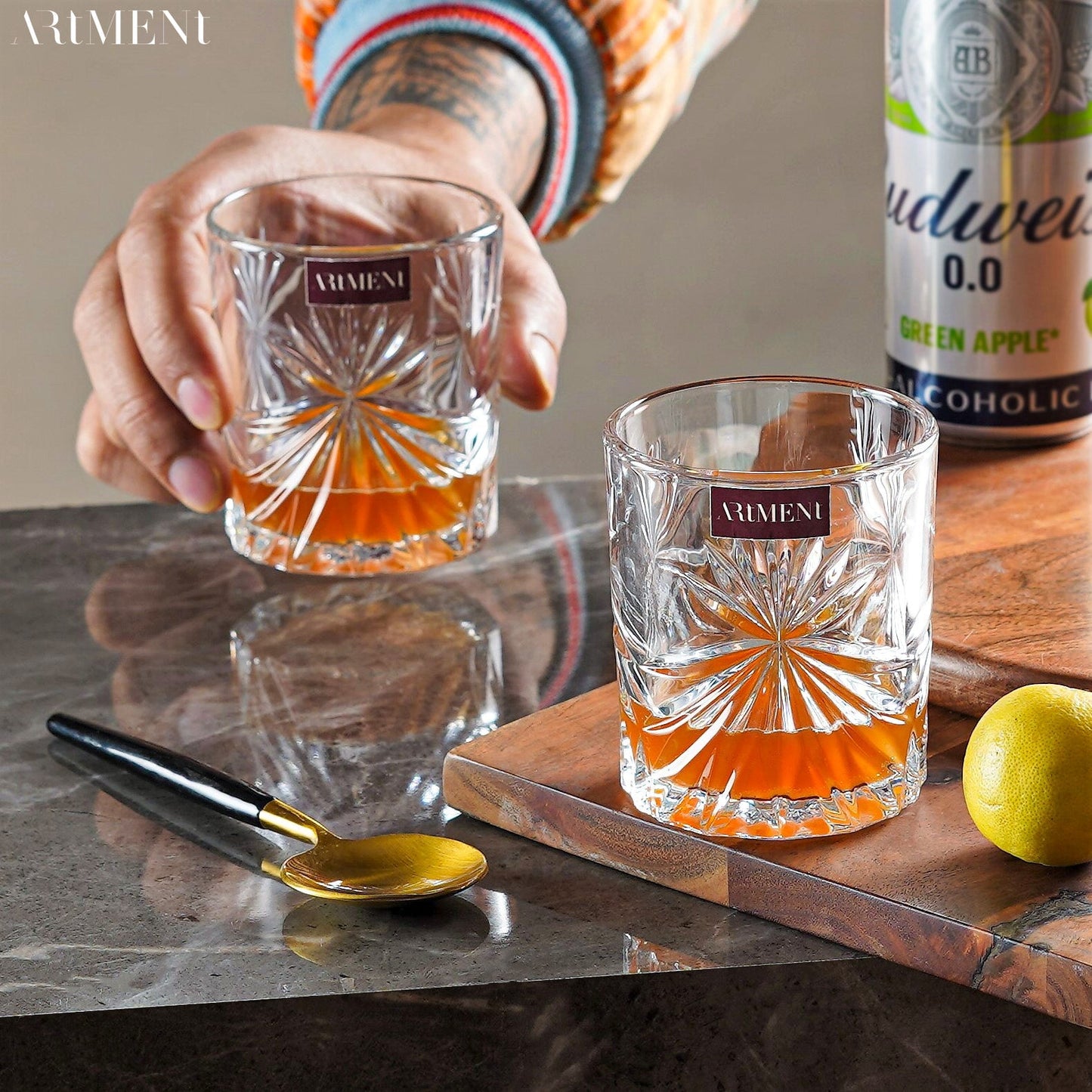 Impressionist Scotch Savvy Whiskey Glas