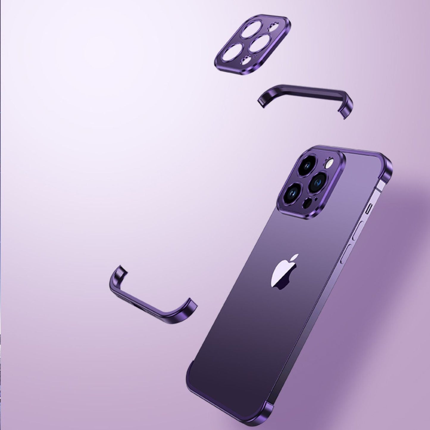 Unsichtbare metallene iPhone-Hülle