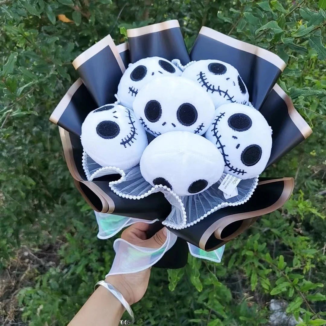 Sandsberg | Jack Skellington Blumenstrauß - Halloween Plüschpuppe Nightmare Before Christmas Blumenstrauß
