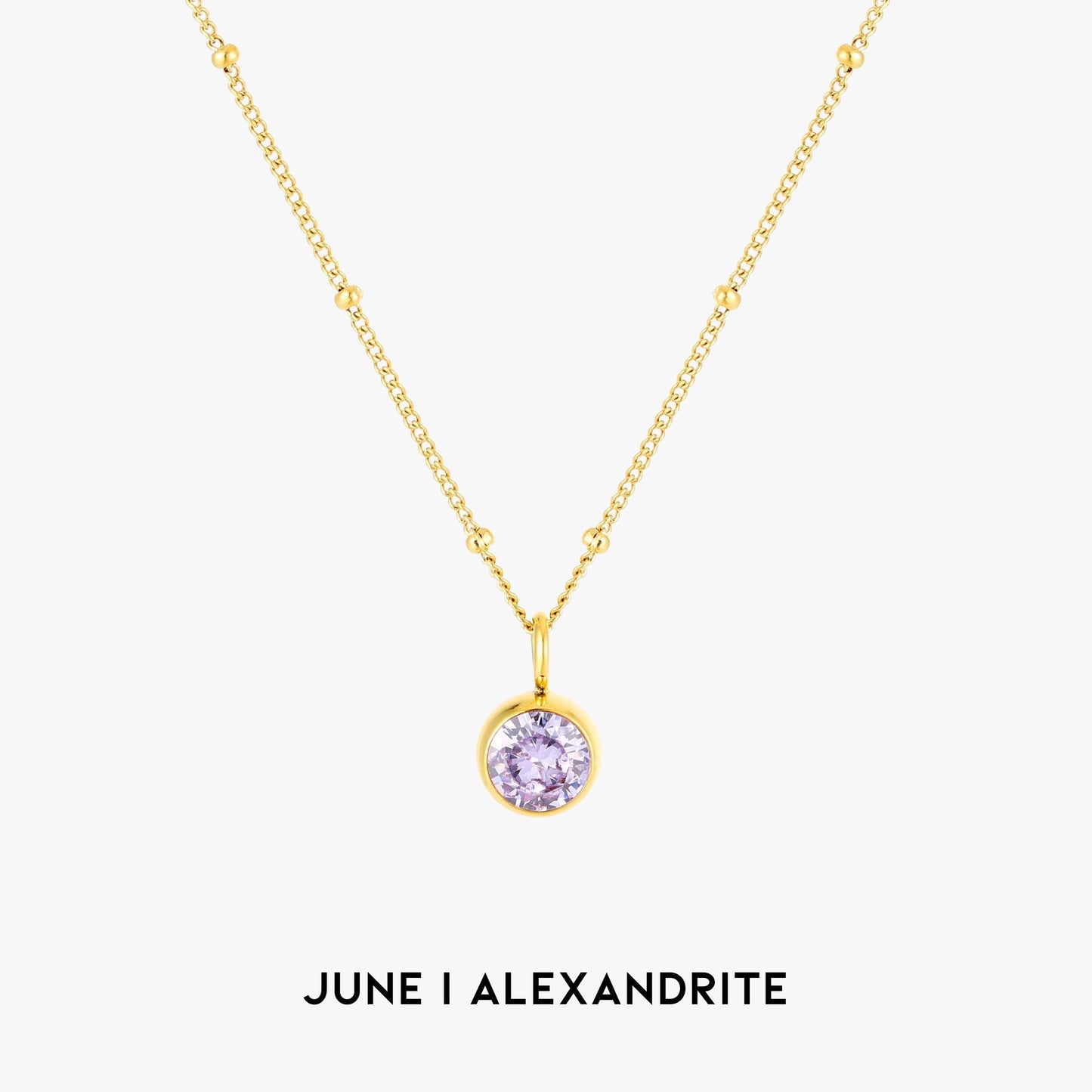 Aurora Geburtsstein-Halskette - Eine bezaubernde Verbindung