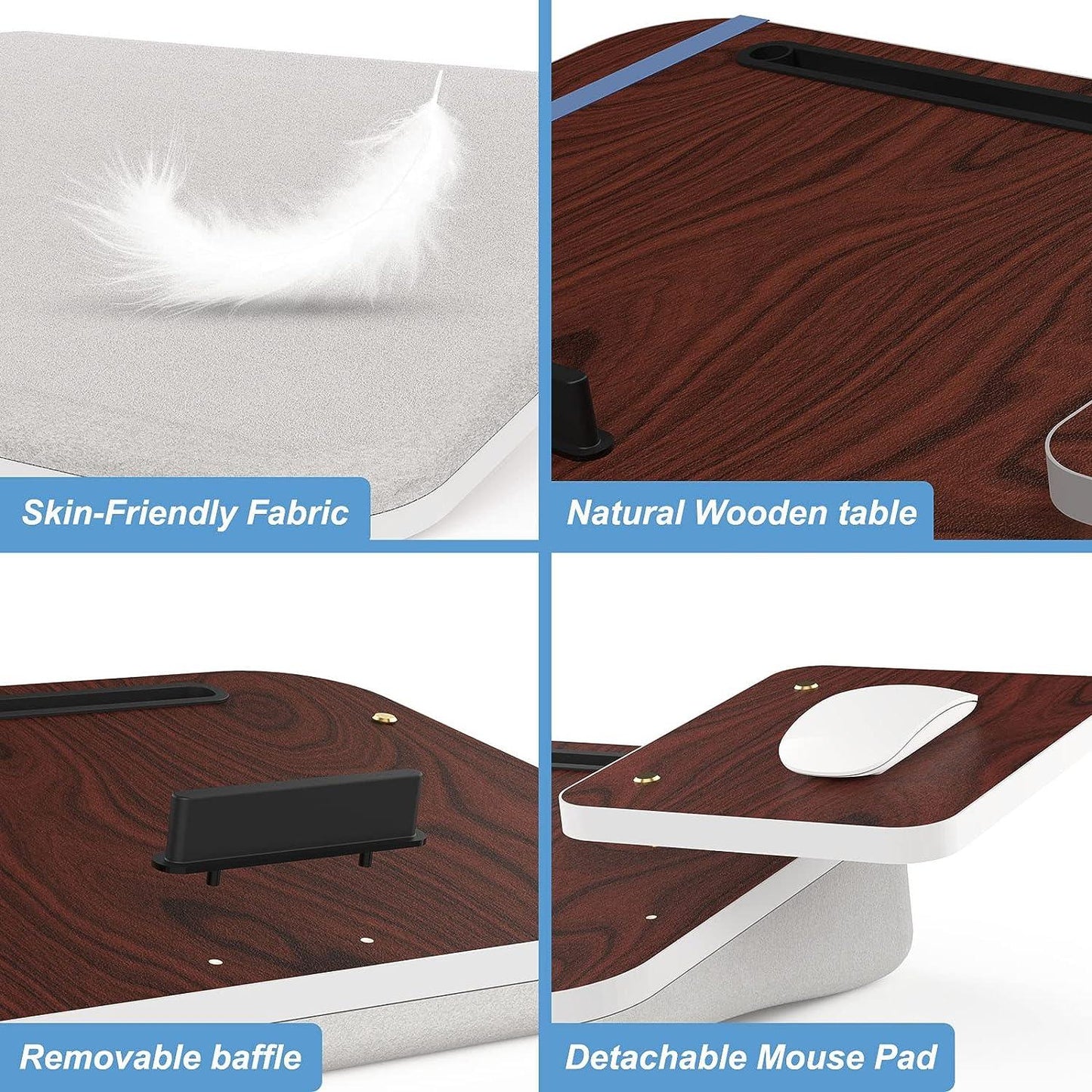 Lap Desk Set mit Tablet-Halter und Mausablage