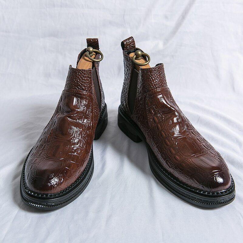 Leder Chelsea Stiefeletten - Herren Freizeitschuhe