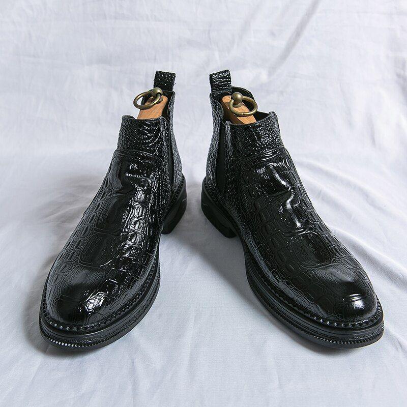 Leder Chelsea Stiefeletten - Herren Freizeitschuhe