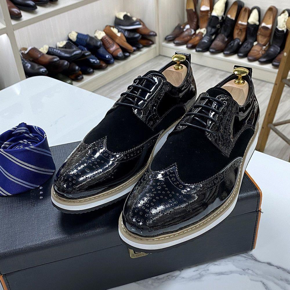 Leder Wildleder Herren formelle Schuhe Klassische Business Freizeit Schuhe Oxfords