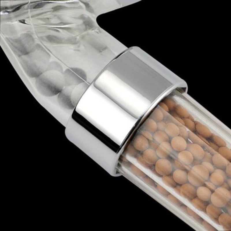 Duschköpfe & Kombinationen Led 7 Farben wechselnder Anion Duschkopf Silber