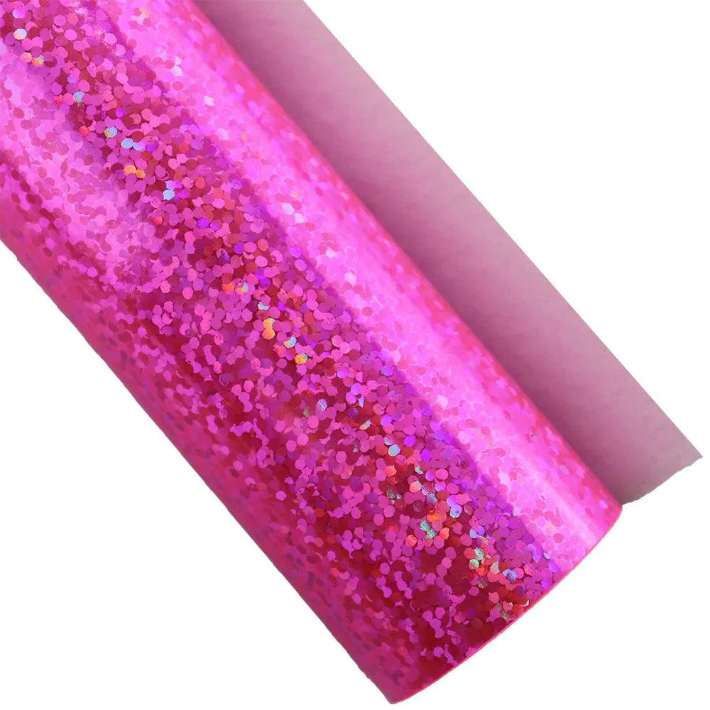 Sandsberg | Glitterend Roze Faux Lederen Knutselset voor DIY Oorbellen en Haaraccessoires