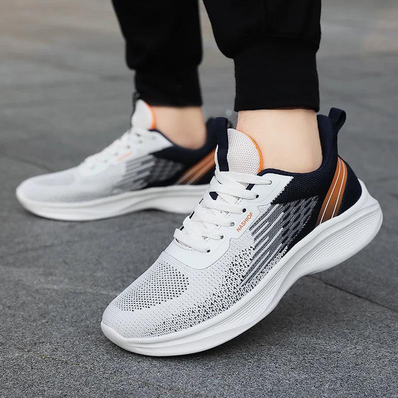 Herren Freizeit Sneaker zum Laufen: Bequeme Schuhe HU6018