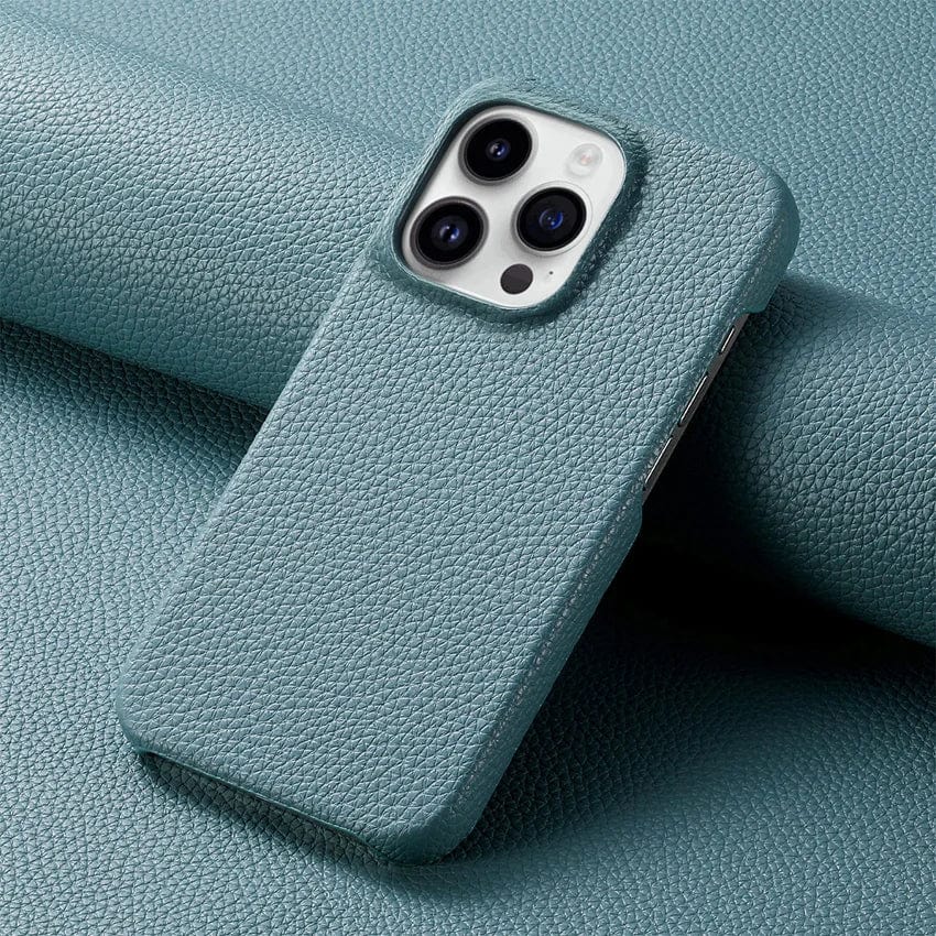 iPhone-Hülle aus Litschi-Grain-Leder | Luxuriöse, stoßfeste und stilvolle Hülle