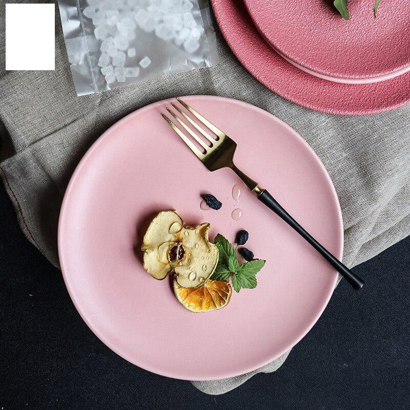 Sandsberg | Macaron Steak Teller Pink Keramisch Western Teller Kreative Dessertteller