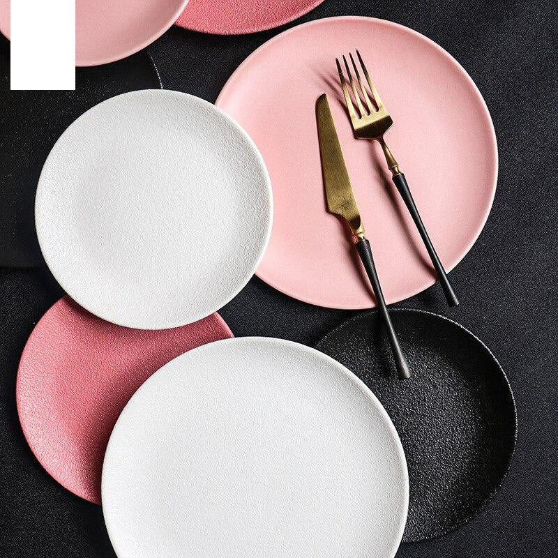 Sandsberg | Macaron Steak Teller Pink Keramisch Western Teller Kreative Dessertteller