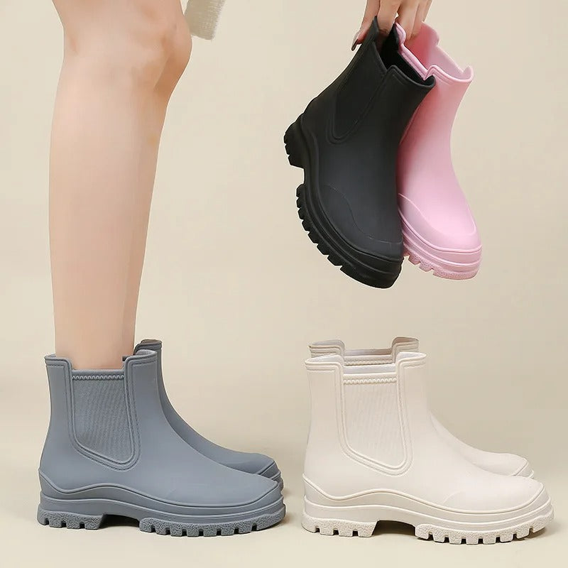 Rain Walk | Luxuriöse halbhohe wasserdichte Regentreter für Damen