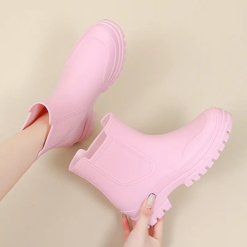 Rain Walk | Luxuriöse halbhohe wasserdichte Regentreter für Damen