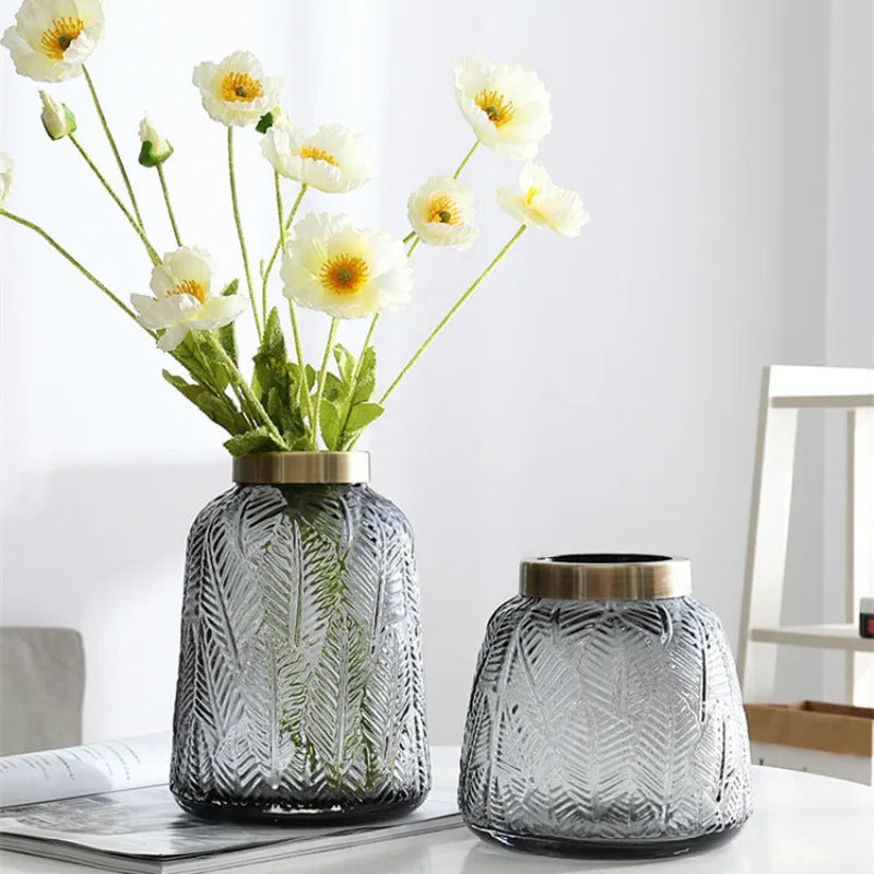 Strandseite Glas Tischvase