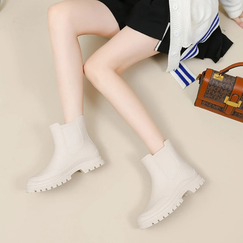 Rain Walk | Luxuriöse halbhohe wasserdichte Regentreter für Damen