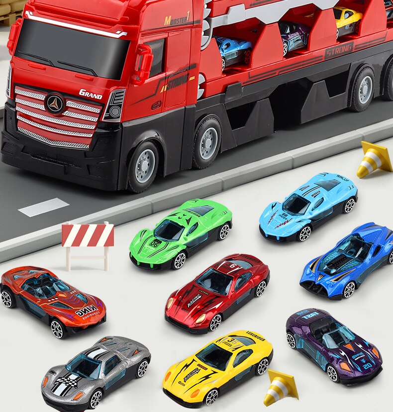 RaceTruck Mit Faltbarer Rennbahn - Spielspaß Für Jungen