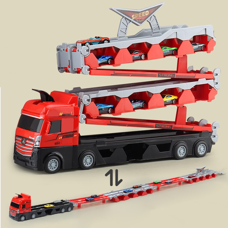 RaceTruck Mit Faltbarer Rennbahn - Spielspaß Für Jungen