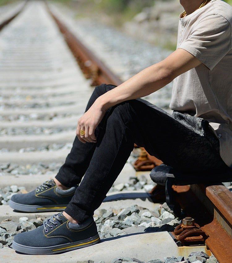 Herren Freizeitschuh Leichte Sicherheits-Sneaker Fußbekleidung