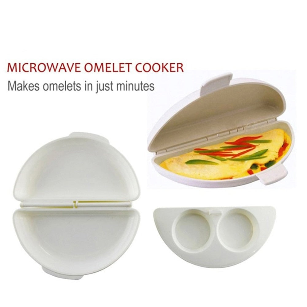 Mikrowellen-Omelet-Cooker Pfanne Cooker Omelette Eier-Dampfer Für Frühstück