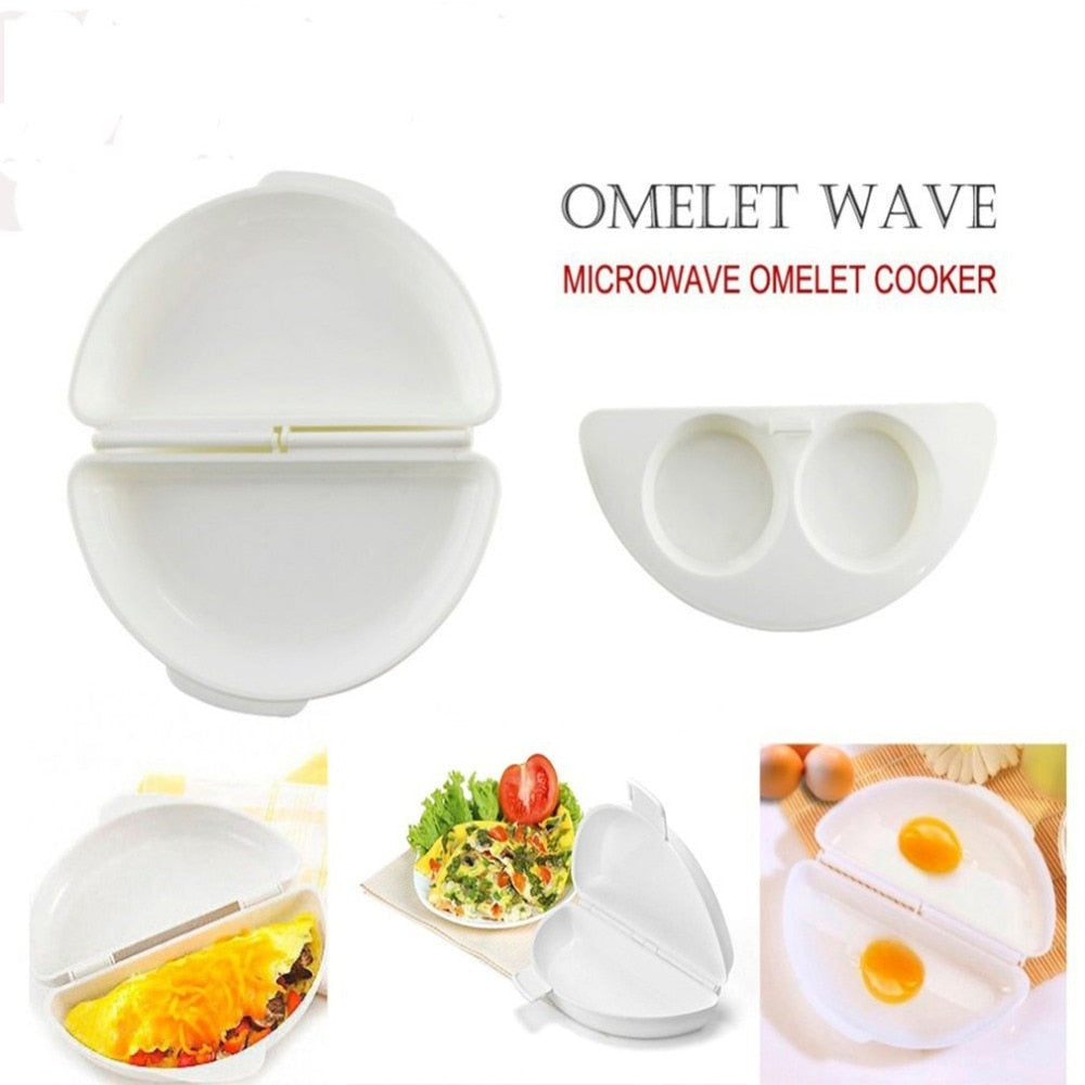 Mikrowellen-Omelet-Cooker Pfanne Cooker Omelette Eier-Dampfer Für Frühstück